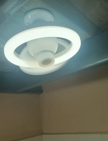 FOCO CON VENTILADOR CON LUCES