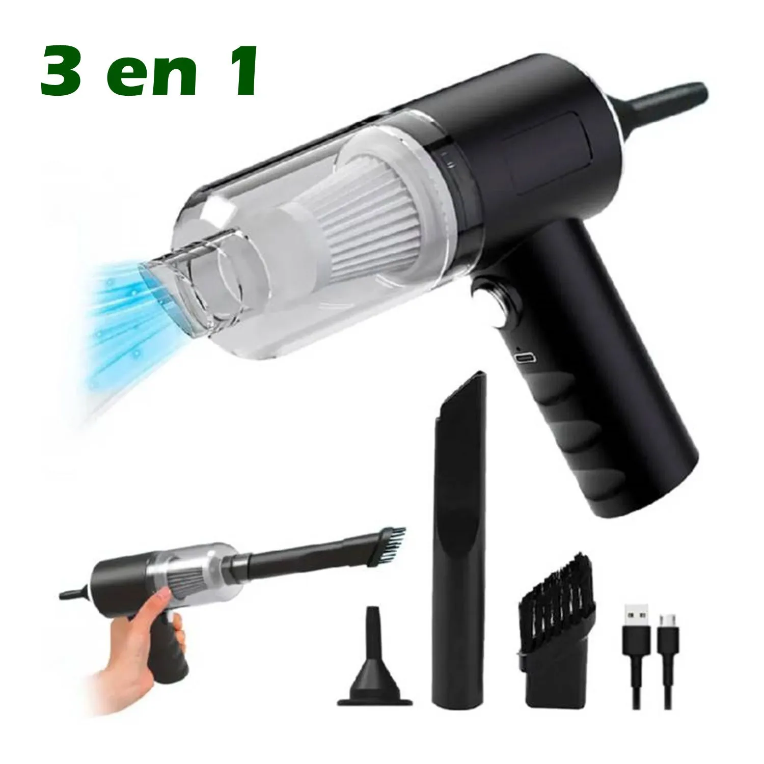 Mini aspirador Portatil 3 en 1